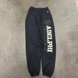 Adelphi Univeristy champion baggy‎ spell out logo sweatpants